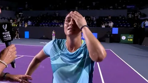 Moment neașteptat la Turneul Campioanelor! Rivala Simonei Halep a plâns pe teren și a anunțat decizia ei, după ce a învins-o pe campioana de la Wimbledon: „Donez o parte din premiu”