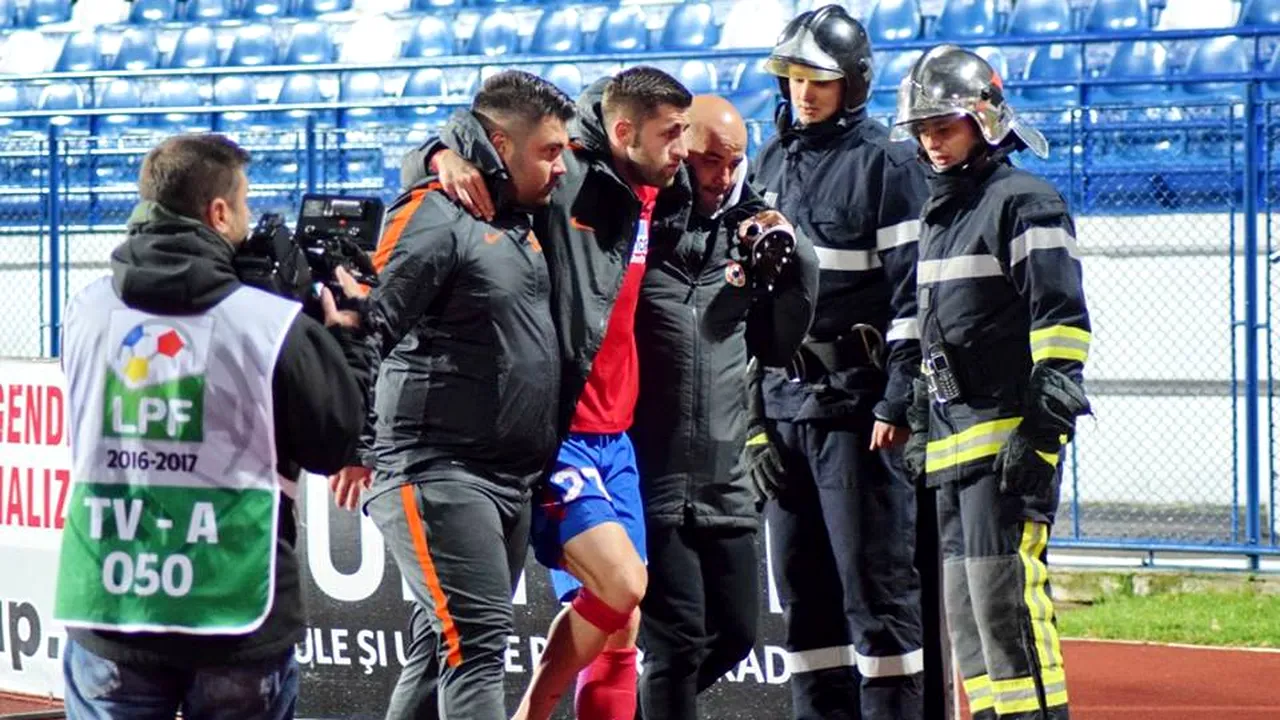 EXCLUSIV | Ce i-au transmis medicii lui Ovidiu Popescu după accidentarea horror suferită la Iași! Cât va lipsi stelistul de pe teren