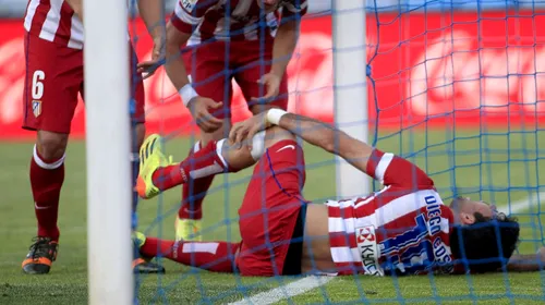 Încă un eșec pentru Contra. Getafe – Atletico 0-2. Diego Costa a ieșit pe targă după ce s-a lovit de bară. UPDATE: Atacantul s-a ales doar cu o contuzie