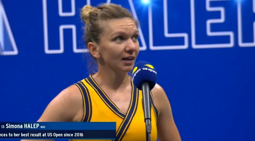 Simona Halep e în turul al treilea la US Open după o pauză de cinci ani: „Trebuie să recunosc ceva!