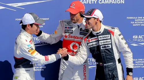 Jenson Button va pleca de pe prima poziție a grilei de start a MP al Belgiei, Vettel de pe 10!** Vezi grila de start!