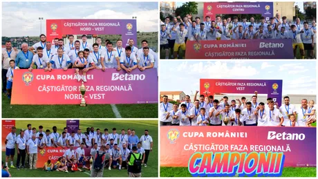 Câștigătoarele celor șapte finale din Faza Regională a Cupei României, ediția 2026/27. Nicio învingătoare nu a avut nevoie de prelungiri pentru a se impune