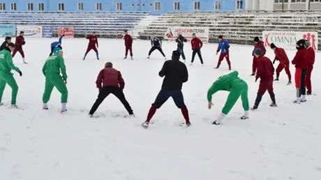 Antrenamentele sucevenilor,** perturbate din cauza zăpezii