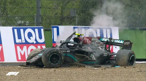 Accidente grave în cursa de Formula 1 de la Imola! Hamilton a făcut o eroare uriașă, Bottas și Russell au fost aproape de o tragedie | FOTO