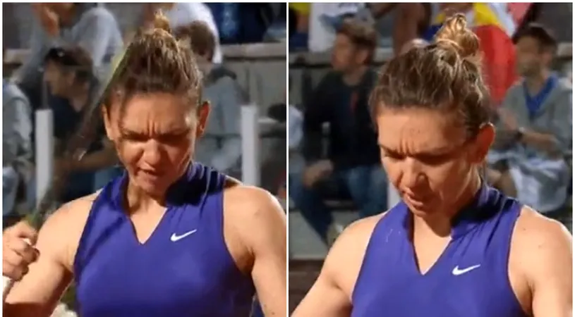 Momente de necrezut în meciul Simona Halep - Danielle Collins! Românca și-a dat cu racheta în cap, a căzut și s-a certat cu arbitrul: „Uită-te la meci!