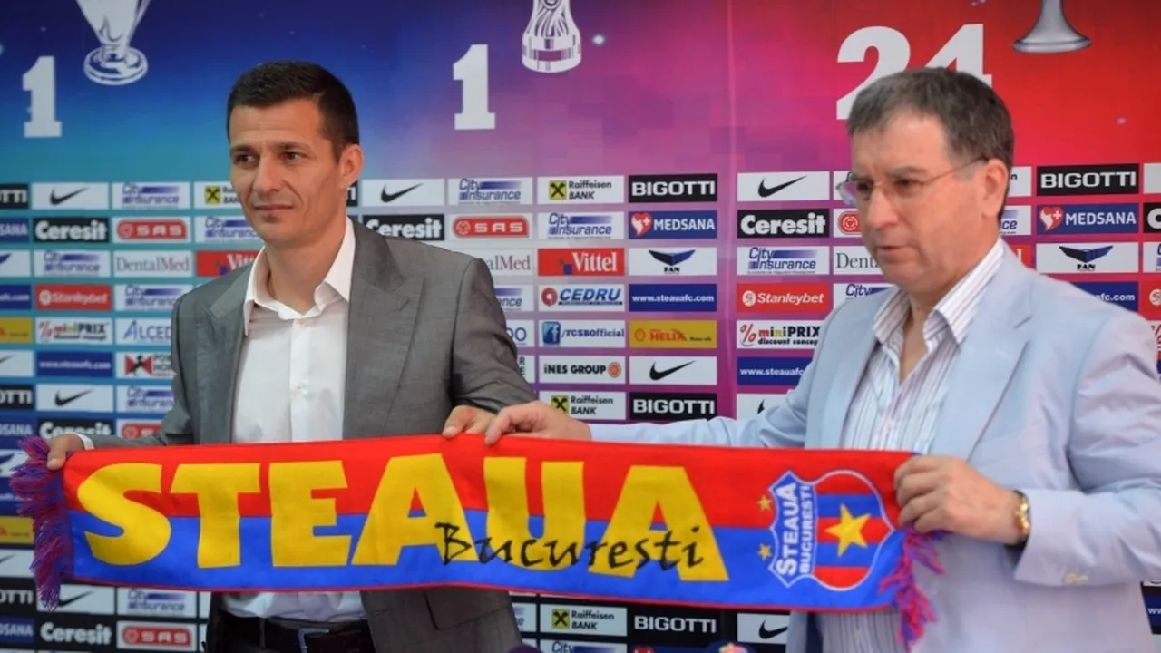 Gâlcă are cel mai numeros staff din istoria echipei Steaua. Managerul a insistat, din închisoare, pentru a fi cooptat și Dică