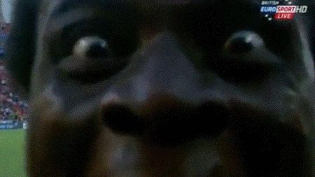 VIDEO Imaginea care îți va provoca sigur insomnii:** portarul ghanez s-a bucurat ca în filmele horror! Nu da click dacă ții la somn