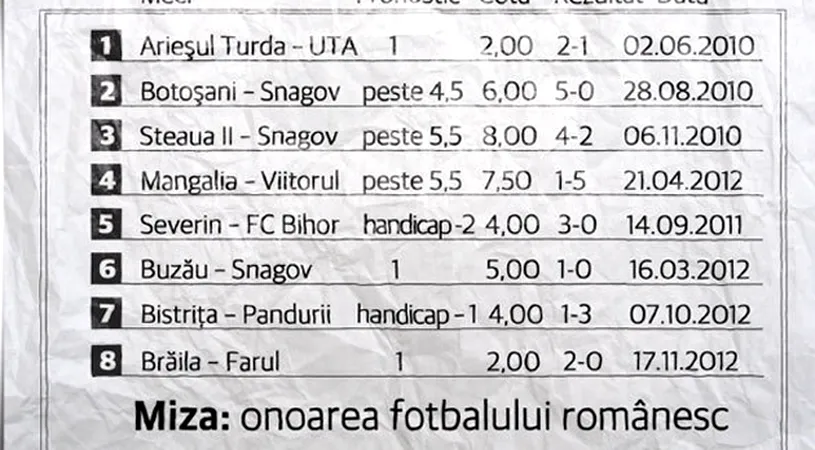 UEFA** pariază pe opt meciuri!