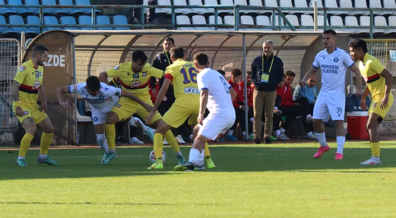 Daniel Oprescu, darnic cu laudele după jocul cu FC Bihor, deși Slatina n-a câștigat: ”Sunt şi momente când efectiv mingea nu intră în poartă”