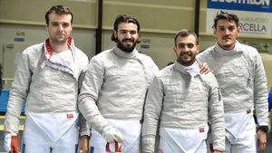 Echipa masculină de sabie a României, locul 4 la Cupa Mondială de la Padova