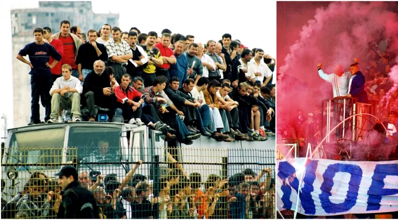 Imagini absolut FABULOASE: Cum arătau tribunele fotbalului românesc la începutul anilor 2000 | GALERIE FOTO 