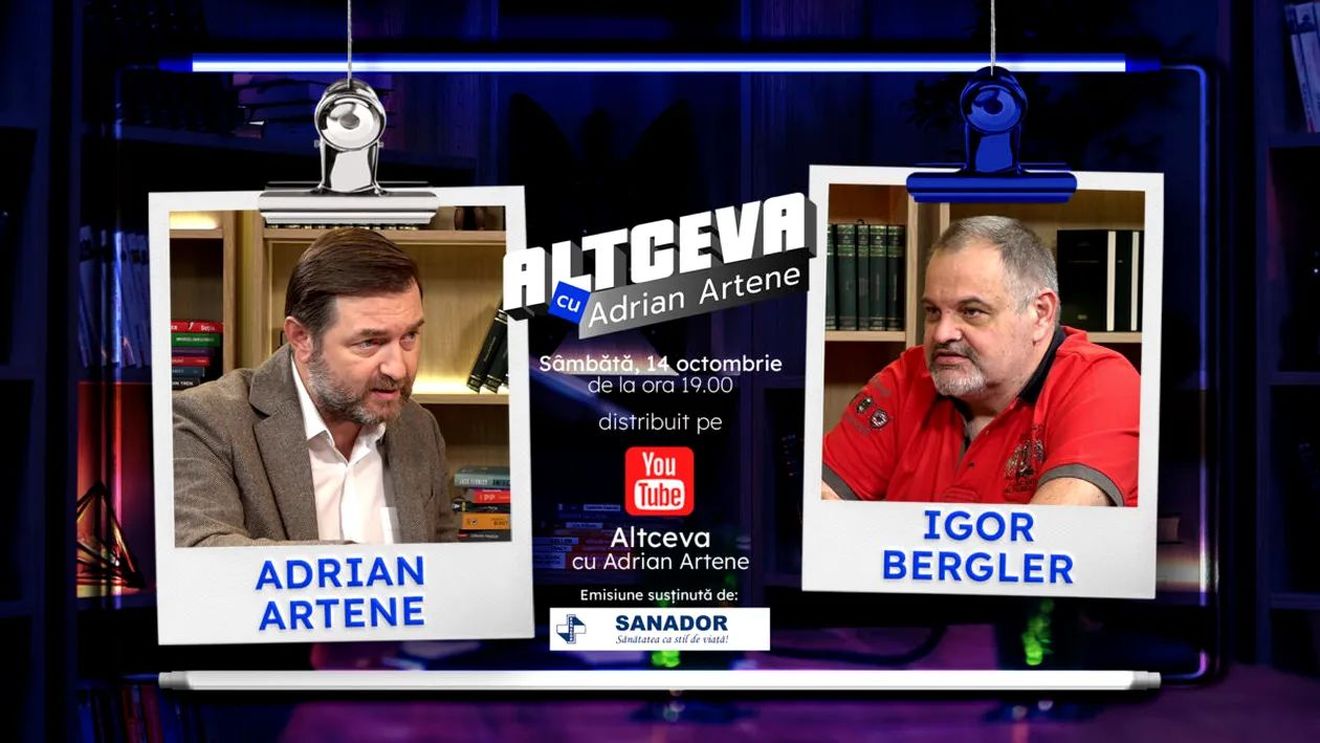 CEL MAI VÂNDUT SCRIITOR ROMÂN DIN ULTIMILE DECENII, IGOR BERGLER, INVITAT LA PODCASTUL ALTCEVA CU ADRIAN ARTENE