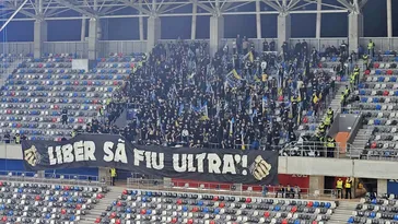 Prahovenii au vandalizat stadionul Steaua! Incidente în galeria Petrolului Ploieşti la meciul cu FCSB: ultraşii au rupt scaunele şi s-au pregătit de război!