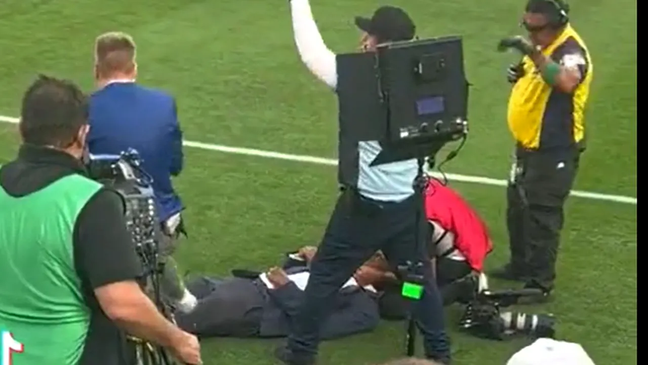 Momente de panică! Fostul mare fotbalist a leșinat în direct, în timp ce transmitea la TV informații despre meciul zilei! S-a prăbușit cu fața la pământ | VIDEO