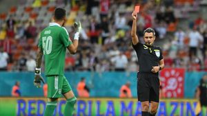 Faza de arbitraj care i-a blocat pe toți la Dinamo - FC U Craiova, în Cupa României. Horațiu Feșnic a luat decizia „în orb”, după indicațiile din cabina VAR, fără a mai urmări faza pe monitor, și i-a iertat pe olteni de eliminarea portarului | VIDEO