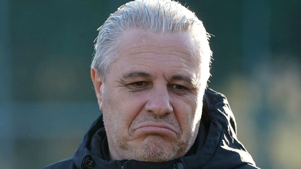 Marius Șumudică, furios după înfrângerea din meciul cu Besiktas. 