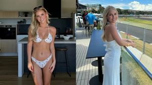 Nici piloții nu și-au putut lua ochii de la ea! Noul coleg al lui Max Verstappen are o iubită de-o frumusețe răpitoare. FOTO