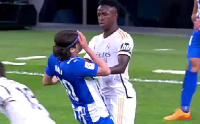 Ianis Hagi, lovit în față de Vinicius Junior! Gestul făcut imediat apoi de starul lui Real Madrid