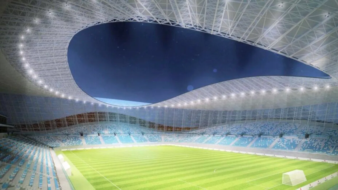 O nouă „bijuterie” în fotbalul românesc! Stadionul Farul se transformă într-un OZN! Proiect de 100 de milioane de euro la Constanța | FOTO