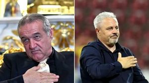 Gigi Becali a intrat în direct cu Marius Şumudică. Ce a urmat a fost spumos: „Eşti la mâna mea. Mi-a plăcut aia cu clătita” / „Eşti om credincios, ai recunoscut că a fost penalty”