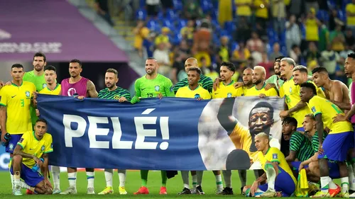 Brazilia, gest superb după calificarea în sferturile Campionatului Mondial din Qatar! Brazilienii i-au dedicat lui Pele victoria contra Coreei de Sud | FOTO