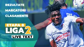 Etapa 8 Liga 2 | Primele șapte jocuri ale zilei încep la ora 11:00, printre care și meciul dintre singurele echipe din Moldova prezente în campionat. Liderul, CSM Slatina, și ultima clasată, Steaua, evoluează acasă