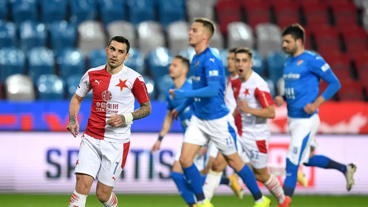 Mirel Rădoi mai primește o veste excelentă! Nicolae Stanciu, gol pentru Slavia Praga în campionatul Cehiei