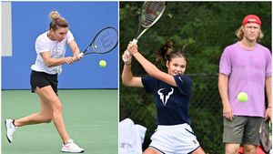Momente tensionate la antrenamentul pe care Simona Halep și Emma Răducanu l-au efectuat împreună! Antrenorul rus al britanicei a supravegheat totul la Washington | VIDEO