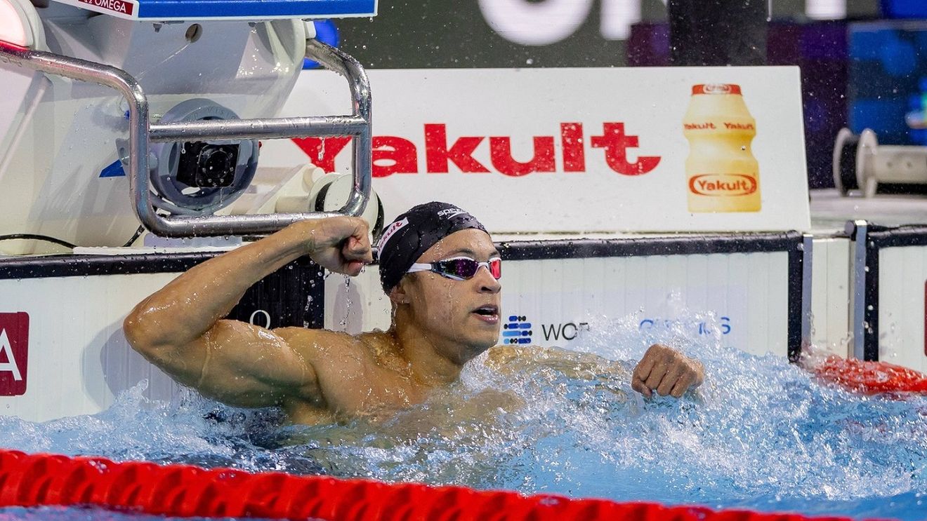 A apărut un nou „Aquaman”! Cine e Jordan Crooks, primul înotător care a coborât sub 20 de secunde în proba de 50 de metri și viitorul adversar al lui David Popovici