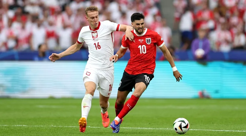 Polonia - Austria 1-3, în grupa D la EURO. Polonia, prima națională eliminată de la EURO 2024