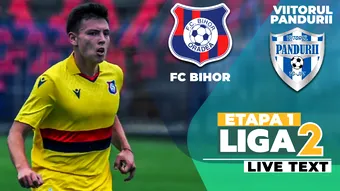 FC Bihor și Viitorul Pandurii, egale la debutul în Liga 2. Prestație modestă a echipei orădene condusă de argentinianul Aragolaza