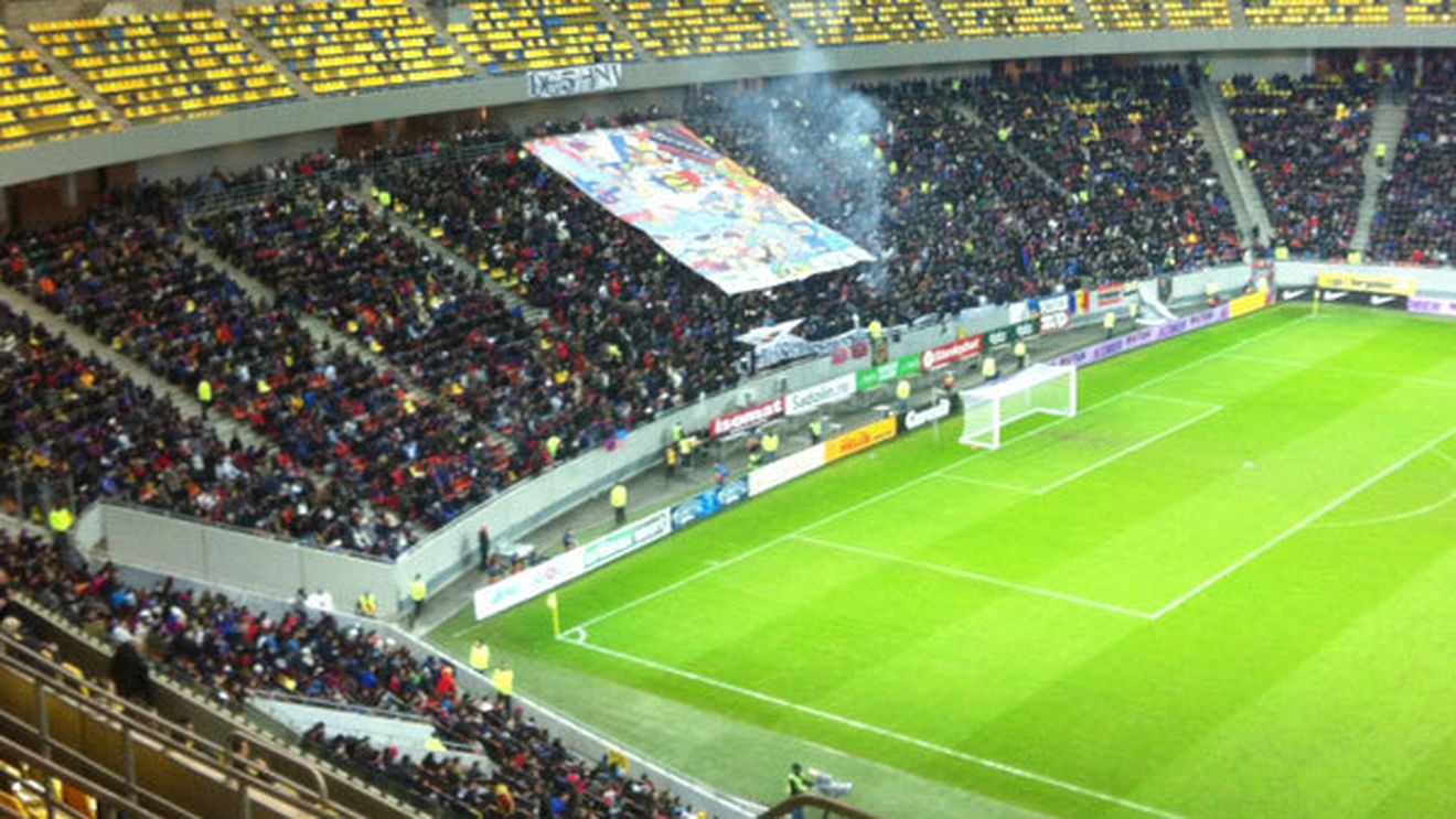 Peluza Sud a Stelei a aniversat cinci ani de la înființare.** Ce mesaj au afișat la partida cu Gaz Metan Mediaș