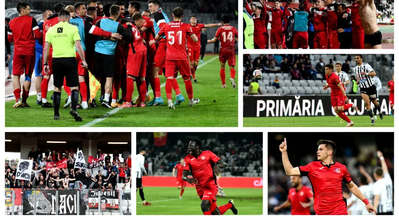 FC Hermannstadt, la un punct de revenirea în Liga 1 după victoria cu ”U” Cluj. ”Mielușeii” veniți la tăiere pe Cluj Arena i-au surprins pe ”studenți”