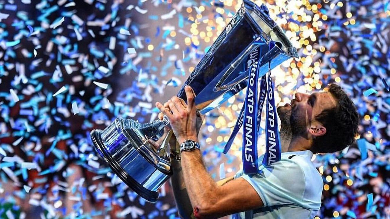 Turneul Campionilor | "Grisha" e mare, acum: Dimitrov a câștigat cel mai important trofeu al carierei și a pus punct sezonului în circuitul ATP, după ce l-a învins a doua oară pe Goffin la Londra. Filmul finalei, pas cu pas | VIDEO