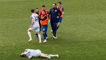Eroul Șelimbărului în ”bătălia de la Târgoviște”, acuze grave pentru portarul Chindiei: ”Mi-a dat o palmă peste față!” Matko Babic a revenit pe teren și a marcat două goluri