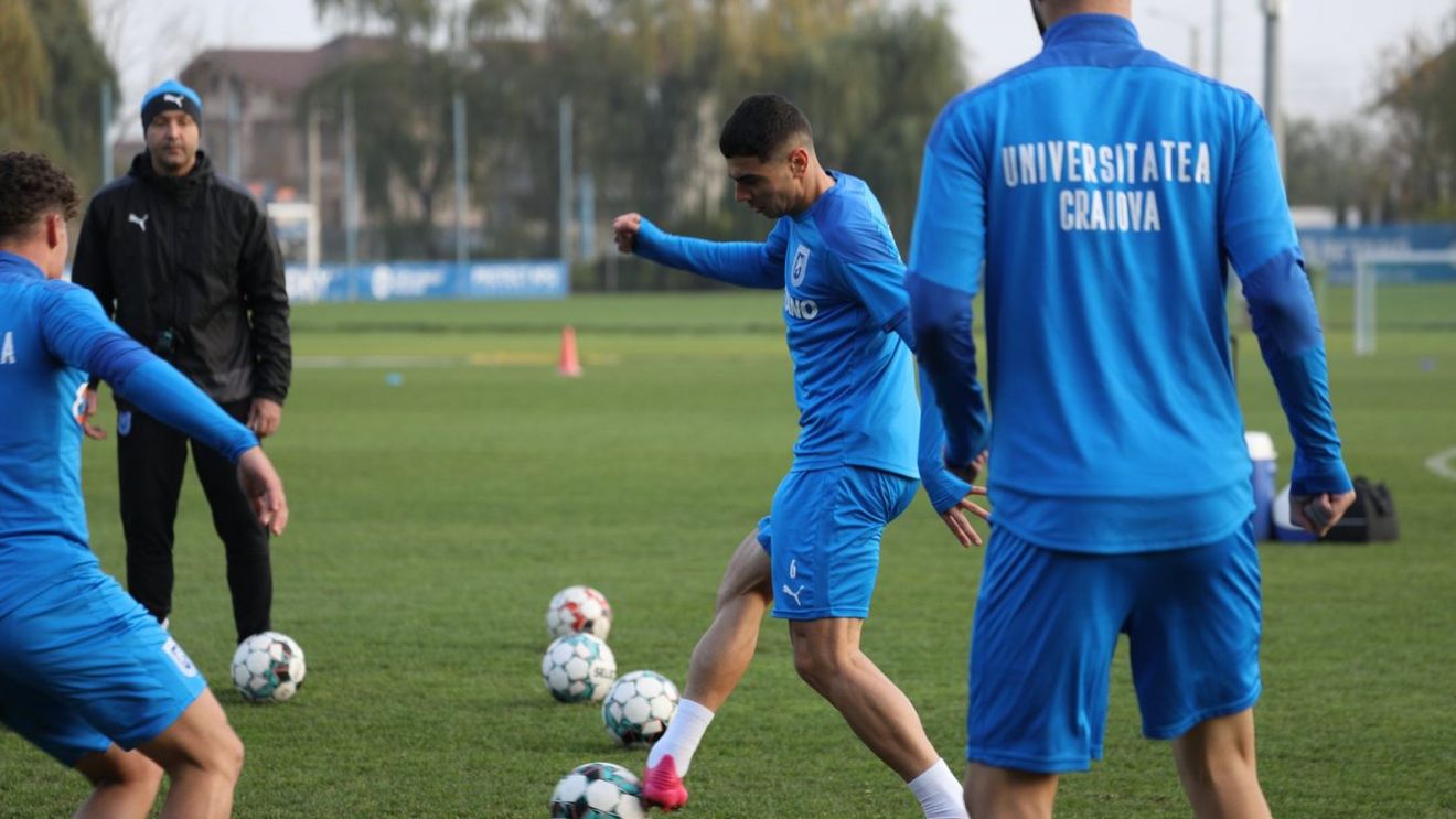 Cornel Papură aliniază cel mai bun „11” în meciul de Cupă cu Progresul Spartac! Antrenorul Craiovei nu menajează jucătorii