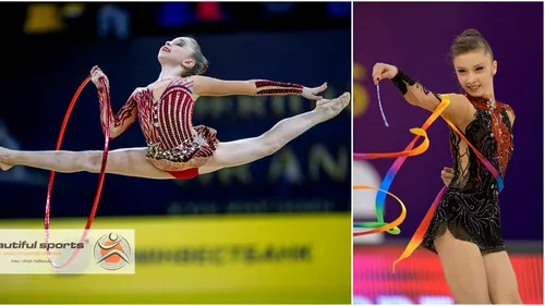 Gimnastele Andreea Verdeș și Laura Aniței, reprezentantele României la Campionatul European de la Guadalajara, din Spania. 