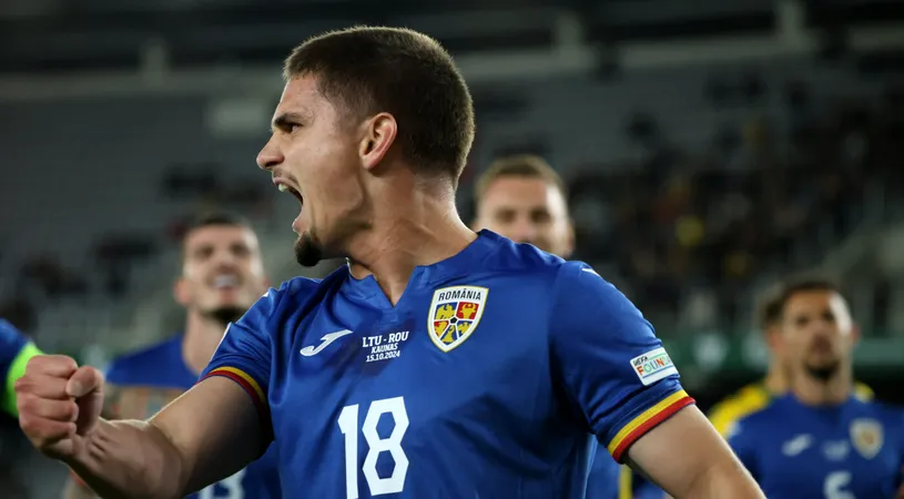 Cum a ajuns Răzvan Marin golgheterul Europei în Liga Națiunilor. E pe primul loc alături de un atacant de 100.000.000 de euro