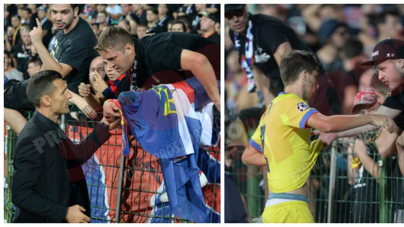 FOTO | Steliștii, băgați în ședință de suporteri după umilința cu Ludogoreț. Râpă a ieșit cel mai șifonat