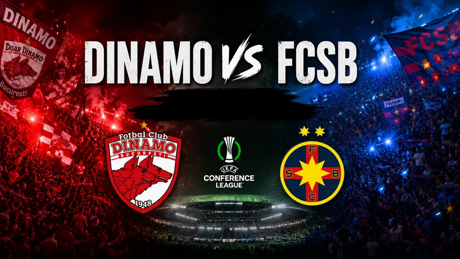 Baraj Dinamo - FCSB se joacă azi! Povestea COMPLETĂ din derby pentru Europa echipe de start, arbitri, livetext și cine transmite tv finala spre Conference League