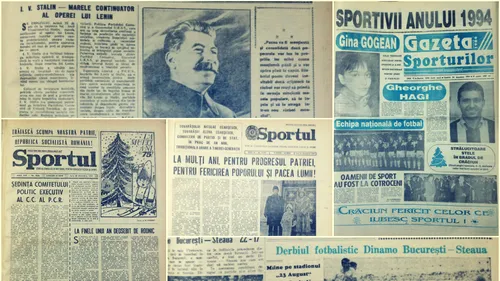 În umbra lui Stalin: presa sportivă la finalul lui 1954. De la textele tatălui lui Cristian Țopescu, la performanțele strungarului-fotbalist Ștefan Covaci. Cum a pierdut Dinamo Cupa în fața unei echipe din 