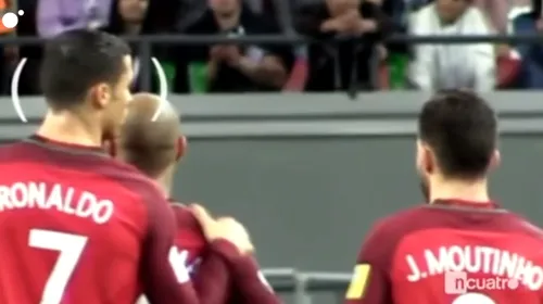 Toate camerele au fost pe el! VIDEO Ronaldo, filmat în timp ce colegii lui RATAU toate penalty-urile în semifinala cu Chile. Reacțiile portughezului