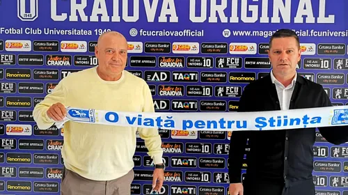 OFICIAL | Flavius Stoican, noul antrenor al lui FC U Craiova 1948. Detalii despre contractul pe care l-a semnat | FOTO
