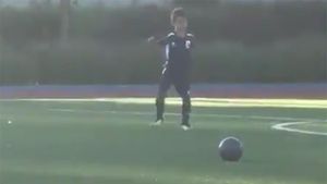 VIDEO | Așa tată, așa fiu! Gol superb înscris de fiul lui Cristiano Ronaldo, la numai 6 ani. Cum a tras din lovitură liberă