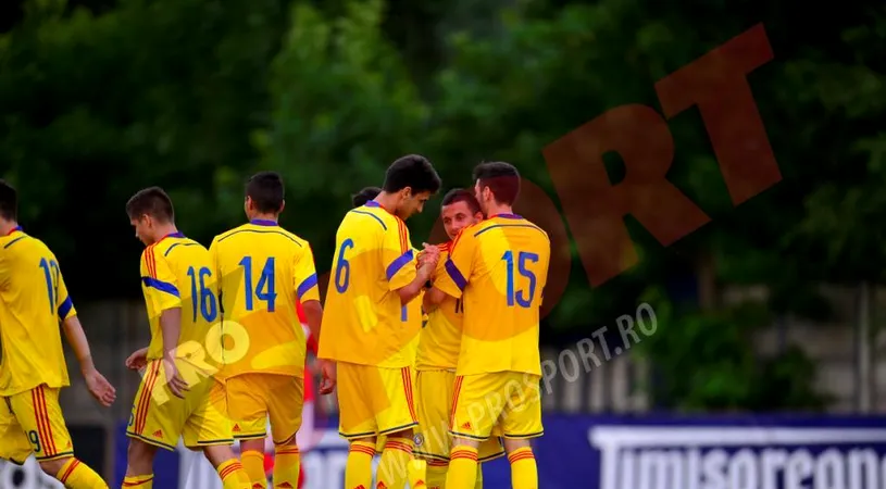 Naționala under 19 a României, învinsă de Danemarca într-un meci amical