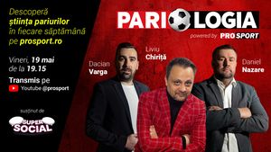 PARIOLOGIA, o nouă ediție cu bilete care îți pot aduce câștiguri importante! Emisiunea cu Liviu Chiriță, cel care a câștigat 165.000 de euro, jurnalistul Daniel Nazare și Dacian Varga, fost campion al României, e vineri de la 19:15 pe ProSport.ro