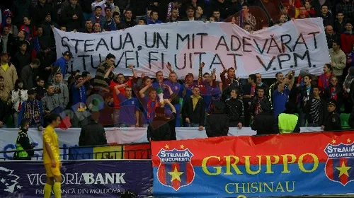 Fanii Stelei din Chișinău au protestat contra lui Becali!** Vezi mesajul pentru Gigi