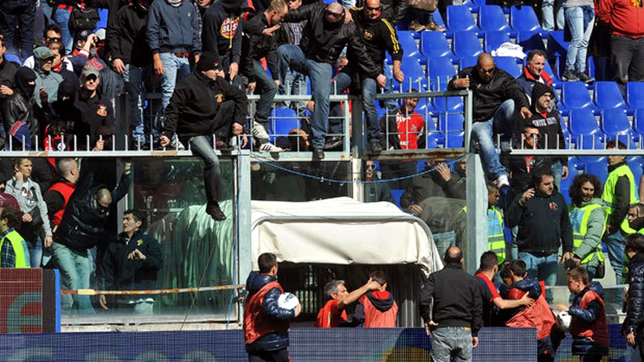 Clubul Genoa, amendat pentru incidentele din aprilie!** Cât trebuie să plătească pentru sechestrarea jucătorilor de către fani