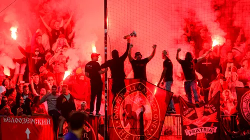 Gest uluitor al fanilor lui Spartak Moscova: au aruncat o „rachetă” spre arbitrul meciului cu Maribor. VIDEO