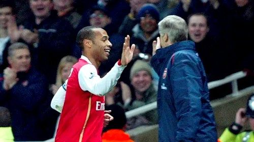 Arsenal, sub dinastie franceză!** După retragerea lui Wenger, Henry va fi viitorul antrenor al „tunarilor”!